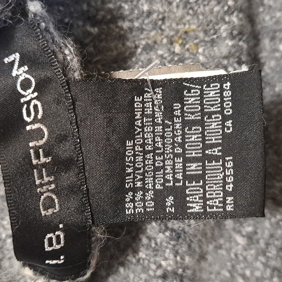 Vintage IB Diffusion Silk Angora Wool Blend Women's Cowl neck Sweater Large - Picture 8 of 8